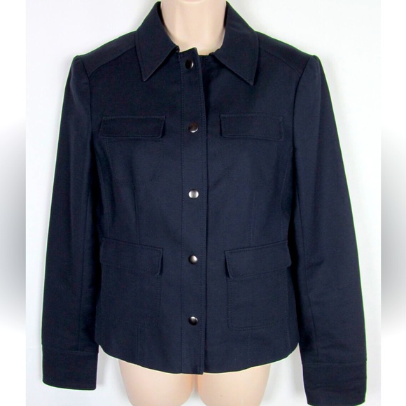 Ann Taylor Jackets & Blazers - Ann Taylor jacket lined Navy Blue Womens Size 6